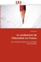 Le Rendement de l' ducation En France - Perini-L - cover