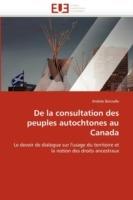 de la Consultation Des Peuples Autochtones Au Canada - Boisselle-A - cover