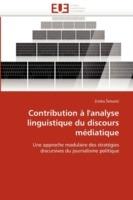 Contribution   l''analyse Linguistique Du Discours M diatique - Imuni -Z - cover