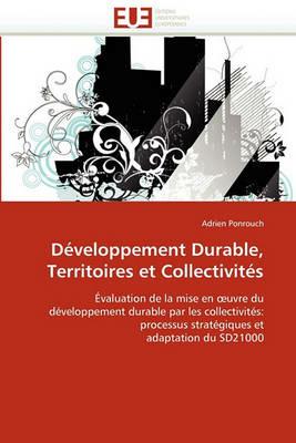 D veloppement Durable, Territoires Et Collectivit s - Ponrouch-A - cover