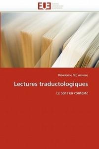 Lectures Traductologiques - Amvane-T - cover