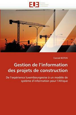 Gestion de l''information Des Projets de Construction - Boton-C - cover