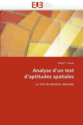 Analyse d''un Test d''aptitudes Spatiales - Caissie-A - cover