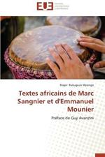 Textes Africains de Marc Sangnier Et d'Emmanuel Mounier