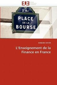 L''enseignement de la Finance En France - Mayer-B - cover