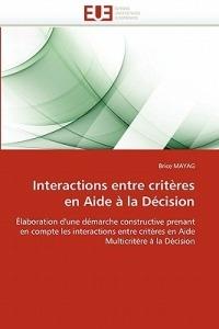 Interactions Entre Crit res En Aide   La D cision - Mayag-B - cover