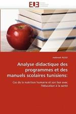 Analyse Didactique Des Programmes Et Des Manuels Scolaires Tunisiens