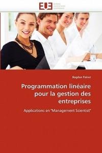 Programmation Lin aire Pour La Gestion Des Entreprises - Patrut-B - cover