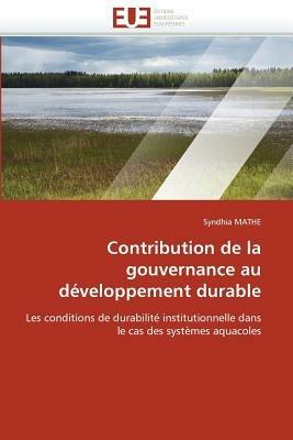 Contribution de la Gouvernance Au D veloppement Durable - Mathe-S - cover