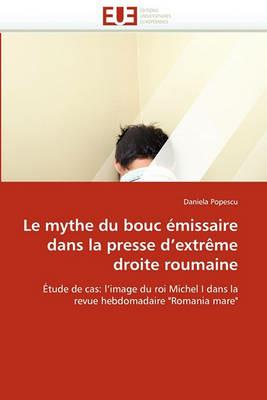 Le Mythe Du Bouc  missaire Dans La Presse d''extr me Droite Roumaine - Popescu-D - cover