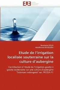 Etude de l''irrigation Localis e Souterraine Sur La Culture d''aubergine - Collectif - cover