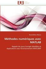 M thodes Num riques Avec MATLAB