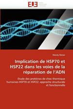 Implication de Hsp70 Et Hsp22 Dans Les Voies de la R paration de l''adn