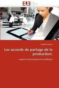 Les Accords de Partage de la Production - Marina-D - cover