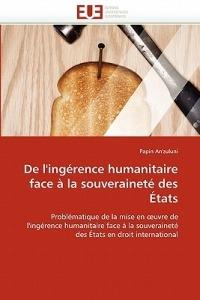 de l''ing rence Humanitaire Face   La Souverainet  Des  tats - An''zuluni-P - cover