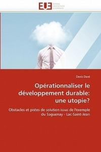 Op rationnaliser Le D veloppement Durable: Une Utopie? - Dore-D - cover