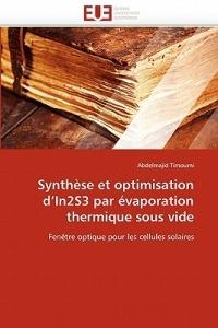 Synth se Et Optimisation D In2s3 Par  vaporation Thermique Sous Vide - Timoumi-A - cover