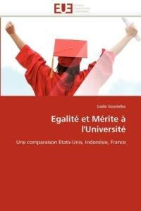 Egalit  Et M rite   l''universit  - Goastellec-G - cover