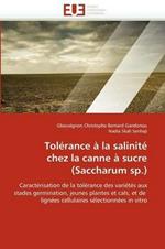 Tol rance   La Salinit  Chez La Canne   Sucre (Saccharum Sp.)