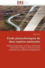 tude Phytochimiques de Deux Esp ces Pastorales