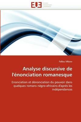 Analyse Discursive de l' nonciation Romanesque - Mbow-F - cover