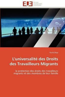 L'Universalit  Des Droits Des Travailleurs Migrants - Diop-G - cover