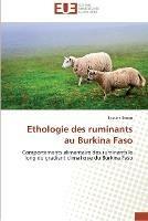 Ethologie des ruminants au burkina faso