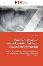 Param trisation En M canique Des Fluides Et Analyse Math matique
