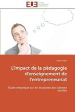 L'Impact de la P dagogie d'Enseignement de l'Entrepreneuriat