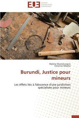 Burundi, Justice Pour Mineurs - Collectif - cover