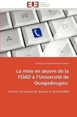 La Mise En Uvre de la Foad   L Universit  de Ouagadougou - Parfait Kabore-D - cover