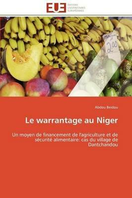 Le Warrantage Au Niger - Beidou-A - cover