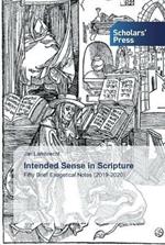 Intended Sense in Scripture
