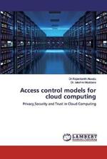 Access control models for cloud computing