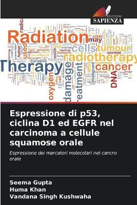 Espressione di p53, ciclina D1 ed EGFR nel carcinoma a cellule squamose orale - Seema Gupta,Huma Khan,Vandana Singh Kushwaha - cover