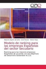 Modelo de ranking para las empresas Espanolas del sector Secudario
