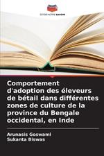 Comportement d'adoption des éleveurs de bétail dans différentes zones de culture de la province du Bengale occidental, en Inde