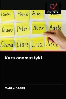Kurs onomastyki - Malika Sabri - cover