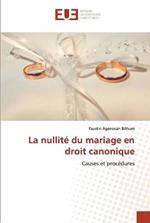 La nullite du mariage en droit canonique