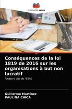 Consequences de la loi 1819 de 2016 sur les organisations a but non lucratif