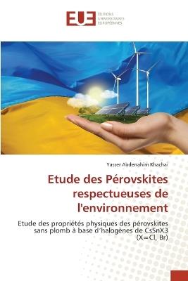 Etude des Pérovskites respectueuses de l'environnement - Yasser Abderrahim Khachai - cover