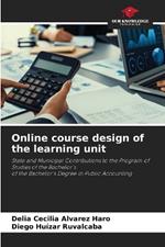 Online course design of the learning unit