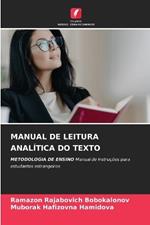 Manual de Leitura Anal?tica Do Texto