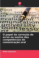 O papel da correção de erros no ensino das competências de comunicação oral