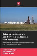 Estudos cinéticos, de equilíbrio e de adsorção termodinâmica