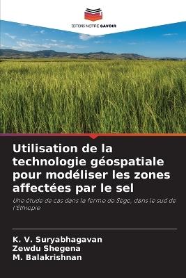 Utilisation de la technologie géospatiale pour modéliser les zones affectées par le sel - K V Suryabhagavan,Zewdu Shegena,M Balakrishnan - cover