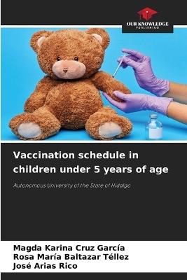 Vaccination schedule in children under 5 years of age - Magda Karina Cruz García,Rosa María Baltazar Téllez,José Arias Rico - cover
