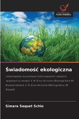 Swiadomosc ekologiczna - Simara Saquet Schio - cover