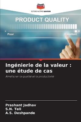 Ingénierie de la valeur: une étude de cas - Prashant Jadhav,S N Teli,A S Deshpande - cover