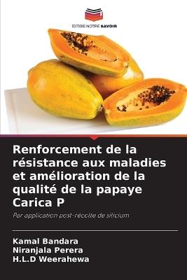 Renforcement de la résistance aux maladies et amélioration de la qualité de la papaye Carica P - Kamal Bandara,Niranjala Perera,H L D Weerahewa - cover